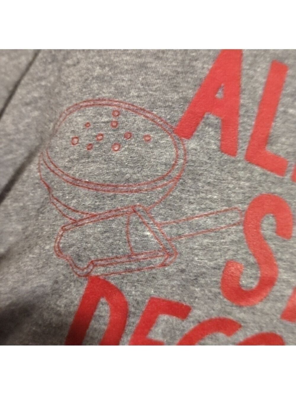 Bella Canvas Women's T Shirt 2XL Heather Gray Christmas Cookie Baking - Picture 6 of 10